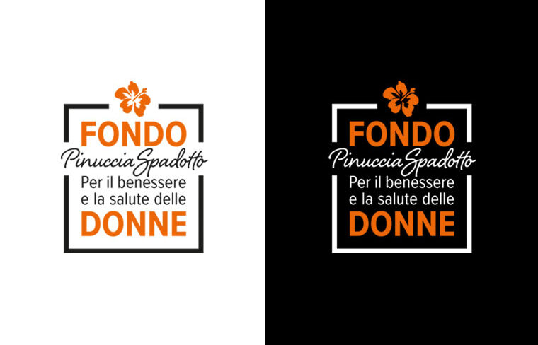 Logo Fondo Pinuccia Spadotto su bianco e nero