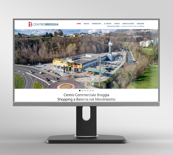 Centro Breggia - Logo in versione orizzontale su sito web