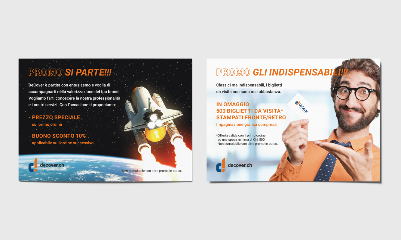 DeCover - Flyer promozionale