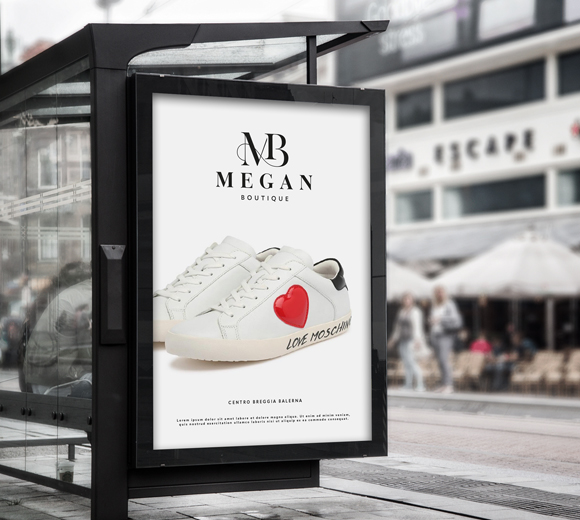 Poster pubblicitario Megan Boutique